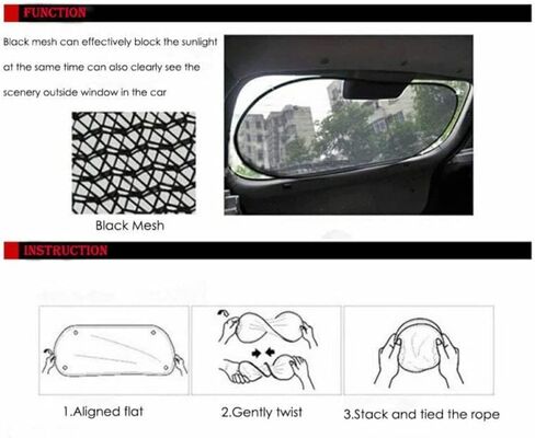 Car Rear Window Sunshade with Suction Cup, Sun UV Rays Protection for Car Back Window in Saudi Arabia