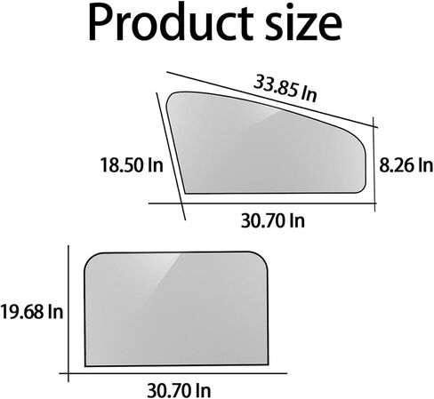 8sanlione 4 قطع من ظلال الشمس للنافذة الجانبية للسيارة، مظلات شمسية مغناطيسية واقية من الشمس وستائر عازلة للحرارة، حماية من الأشعة فوق البنفسجية للسيارات، أغطية تعتيم للخصوصية للنوم وتغيير الملابس وأخذ قيلولة in Kuwait