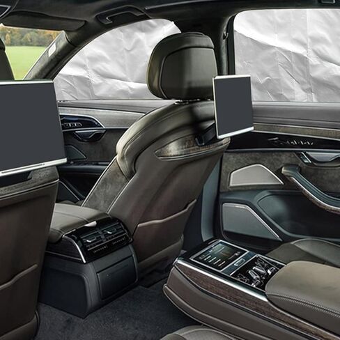 8sanlione 4 قطع من ظلال الشمس للنافذة الجانبية للسيارة، مظلات شمسية مغناطيسية واقية من الشمس وستائر عازلة للحرارة، حماية من الأشعة فوق البنفسجية للسيارات، أغطية تعتيم للخصوصية للنوم وتغيير الملابس وأخذ قيلولة in Kuwait