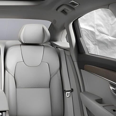 8sanlione 4 قطع من ظلال الشمس للنافذة الجانبية للسيارة، مظلات شمسية مغناطيسية واقية من الشمس وستائر عازلة للحرارة، حماية من الأشعة فوق البنفسجية للسيارات، أغطية تعتيم للخصوصية للنوم وتغيير الملابس وأخذ قيلولة in Kuwait