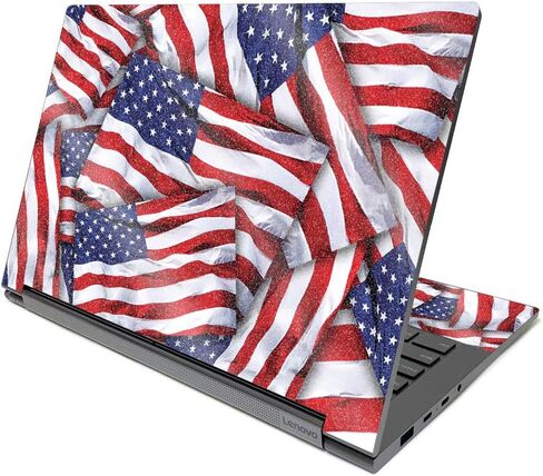 جلد لامع لامع من MightySkins متوافق مع Lenovo Yoga C940 14 بوصة (2020) - علم عتيق | لمسة نهائية لامعة واقية ومتينة | سهلة التطبيق والإزالة وتغيير الأنماط | صنع في الولايات المتحدة الأمريكية in Kuwait