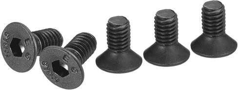 M4-0.7x12mm Flat Head Socket Cap Screws, 50 Pack Hex Socket Flat Head Screws Carbon Steel Black Oxide, Full Thread, Countersunk Bolts in Saudi Arabia