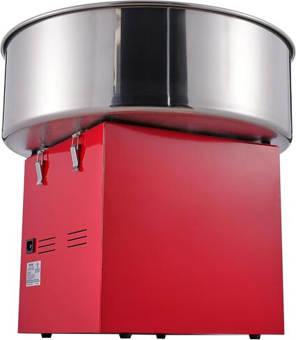 VEVOR Electric Cotton Candy Machine, 1000W Commercial Floss Maker w/Stainless Steel Bowl, Sugar Scoop and Drawer, Perfect for Home, Carnival, Kids Birthday, Family Party, Red in Saudi Arabia