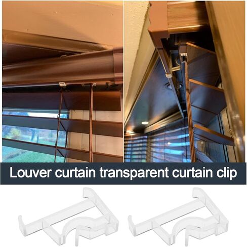 SING F LTD 10Pcs Clear Valance Clips Window Blinds Hidden Clip Hidden Channel Valance Clamps Installation Bracket Household Hardware POM in Saudi Arabia