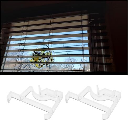 SING F LTD 10Pcs Clear Valance Clips Window Blinds Hidden Clip Hidden Channel Valance Clamps Installation Bracket Household Hardware POM in Saudi Arabia