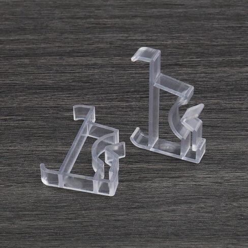 SING F LTD 10Pcs Clear Valance Clips Window Blinds Hidden Clip Hidden Channel Valance Clamps Installation Bracket Household Hardware POM in Saudi Arabia