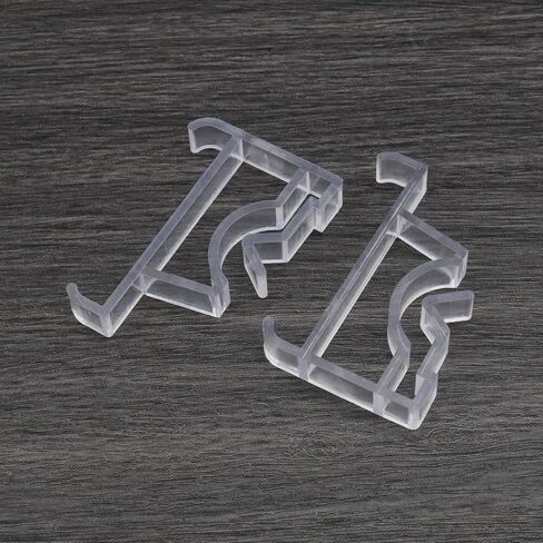 SING F LTD 10Pcs Clear Valance Clips Window Blinds Hidden Clip Hidden Channel Valance Clamps Installation Bracket Household Hardware POM in Saudi Arabia