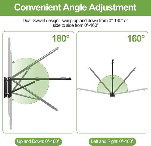 FUDESY Wall Mounting Triangle Boom Arm for Photography Ring Light Strobe Lighting Softbox Reflector Umbrella Monolight, Max Length 70.9 inches/180cm, Support 180 Degree Rotation in Saudi Arabia