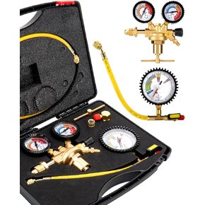 53010 Automotive HVAC Pressure Tester Kit 53001 Nitrogen Regulator 47382 Charging Hose 53042 Leak Testing Adapter R134A R410A Pressure Testing Tools in Saudi Arabia