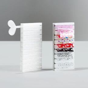 vettsy 5PCS Nail Art Transfer Foil Storage Box - Clear Plastic Organizer Case for Nail Foil Rolls & Decals - Professional Dust-Proof Manicure Tool Container for DIY & Salon Use in Saudi Arabia
