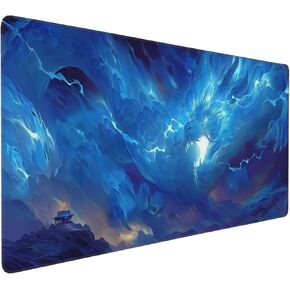 Retro Blossom Boho Floral Large Desk Pad, Anti-Slip Rubber Mouse Pad for Office and School, 35.4" x 15.7" in Kuwait