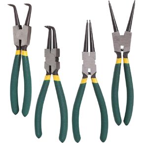 7-Inch Heavy Duty Snap Ring Pliers Set Clip Pliers for Retaining Rings, Internal & External Removal Pliers with Straight Tips – Durable Snap-Ring Pliers for Mechanics, DIY, Automotive Repair in Saudi Arabia