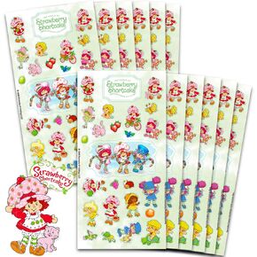 Strawberry Shortcake Party Favors for Girls & Boys Bundle - 12 Pack Sticker Sheets for Kids Birthday Party Goodie Bags | Strawberry Shortcake Party Supplies in Kuwait
