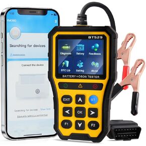 2-in-1 OBD2 Scanner with Battery Tester, 2025 Elite Engine Code Reader & 12V Battery Tester for AGM/EFB, Cranking/Charging Analyzer, Bluetooth Scan Tool for Gas Cars, SUVs & Vans in Saudi Arabia