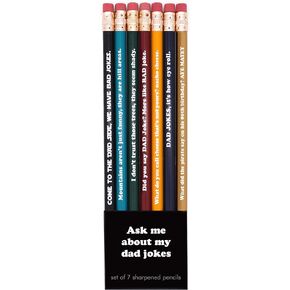 Ask Me About My Dad Jokes Pencils Set of 7 in Kuwait
