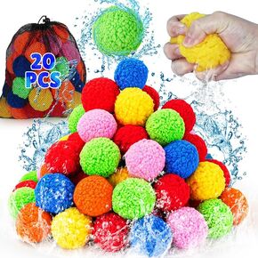 LQYoyz 100 Pcs Reusable Water Balloons for Kids in Kuwait