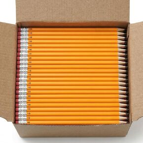 Wood-Cased #2 HB Pencils, 200 Pack Sharpened Yellow Pencils with Erasers, Bulk Pack Graphite Pencils for School and Teacher Supplies, Writing, Drawing and Sketching (200) in Kuwait