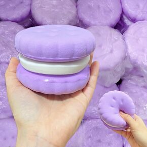 Slow Rising Squishy Toys, Super Soft Cookie-Shaped Slow Rise Squishies, 3 Layers Realistic Squishy Food Fidget Toy, Food Squishies for Decompression Stress Relief in Saudi Arabia