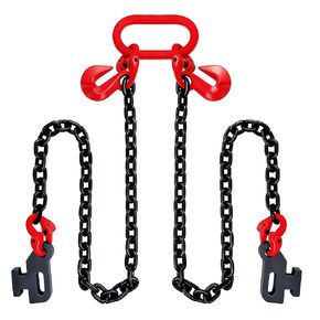 Shipping Container Loading Chain(1/2" x 5'),G80 with Double Locking Safety, 8800 lbs Capacity for 20FT 40FT Conex Container Accessories, Truck & Trailer in Kuwait