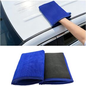 2PCS Car Detailing Clay Mitt, Soft Scratch-Free Magic Clay Bar Wash Mitt for Cleaning Detailing Polishing, Reusable Wash Towel Remove Debris from Paint, Glass, Metal, Universal Fit in Saudi Arabia
