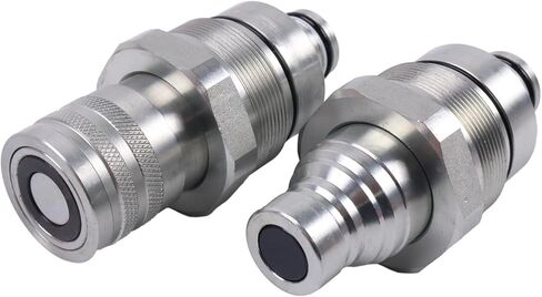 Flat Face Coupler Kit Male V1311-77140 + Female V1311-77150 Compatible with Kubota Compact Track Loader SVL75 SVL75-2 SVL75-2C SVL75C SVL90 SVL90-2 SVL90-2C SVL90C SVL95-2S SVL95-2SC in Saudi Arabia