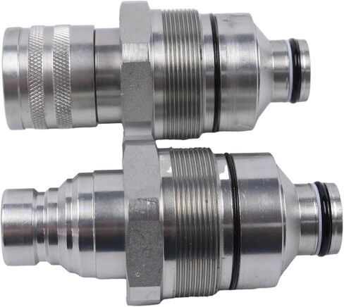 Flat Face Coupler Kit Male V1311-77140 + Female V1311-77150 Compatible with Kubota Compact Track Loader SVL75 SVL75-2 SVL75-2C SVL75C SVL90 SVL90-2 SVL90-2C SVL90C SVL95-2S SVL95-2SC in Saudi Arabia