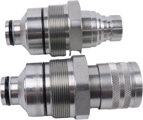 Flat Face Coupler Kit Male V1311-77140 + Female V1311-77150 Compatible with Kubota Compact Track Loader SVL75 SVL75-2 SVL75-2C SVL75C SVL90 SVL90-2 SVL90-2C SVL90C SVL95-2S SVL95-2SC in Saudi Arabia