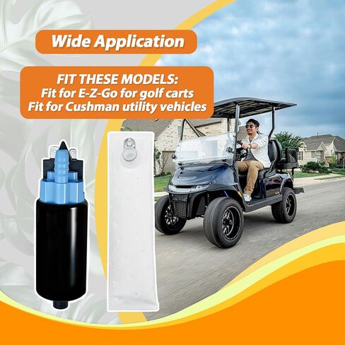 Upgraded Fuel Pump Fit for E-Z-Go Golf Carts for Cushman Utility Vehicles, Replace 10027046 646353 in Saudi Arabia