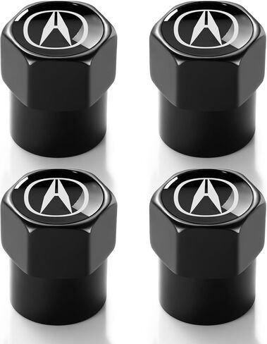 Tire Valve Stem Cap for Lexus RX ES GS LS NX RS GX LX RC LC RX350 is250 GX460 Metal Tire Stem Cover with Belt O-Ring Air caps Sports Accessories 4 Pack Black in Saudi Arabia
