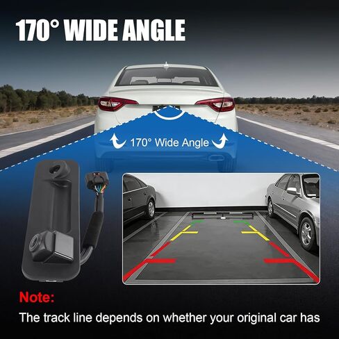 DICMIC كاميرا احتياطية للمساعدة في ركن السيارة متوافقة مع 2015-2017 Hyundai Sonata استبدال # 95760-E6201، 95760-C2101 in Kuwait