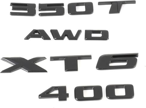 4pcs Replacement for 2017-2022 XT6 Emblem Kit 84975679 350T 400 AWD (Gloss Black) in Kuwait