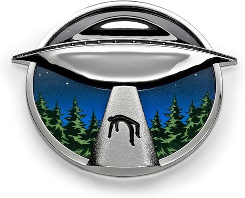 شعار شارة السيارة UFO - مركب من مادة الراتنج ABS، ملصق ثلاثي الأبعاد بلمسة نهائية من الكروم للجزء الخارجي من السيارة in Kuwait