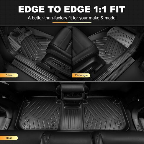 سجادات أرضية AOMSAZTO وحصائر ظهر المقعد وواقي عتبة الباب مناسب لسيارة Honda CRV 2023-2026 - بطانات أرضية TPE للحماية من جميع الأحوال الجوية حماية كاملة لـ CRV in Kuwait