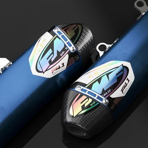 FMF Exhaust Factory 4.1 ملصقات ثلاثية الأبعاد 2 عبوة (أبيض) (FMF-WHT-Holo) in Kuwait