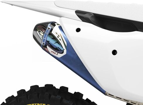 FMF Exhaust Factory 4.1 ملصقات ثلاثية الأبعاد 2 عبوة (أبيض) (FMF-WHT-Holo) in Kuwait