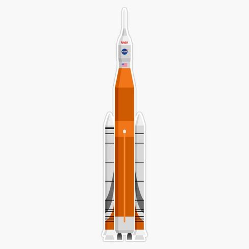 ملصق من الفينيل المغناطيسي لنظام إطلاق الفضاء MAGNET Nasa (Sls) 5 بوصات in Kuwait
