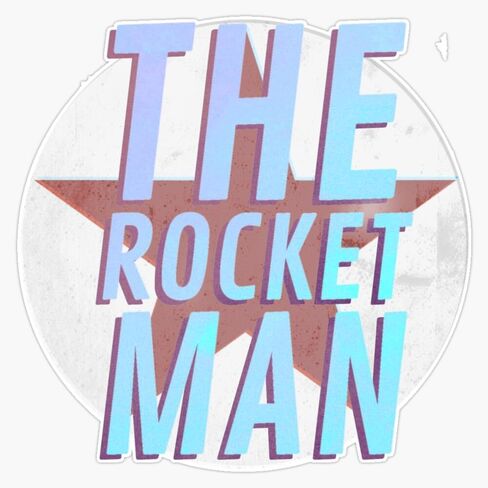 ملصق فينيل مغناطيسي من MAGNET The Rocket Man مقاس 5 بوصات in Kuwait