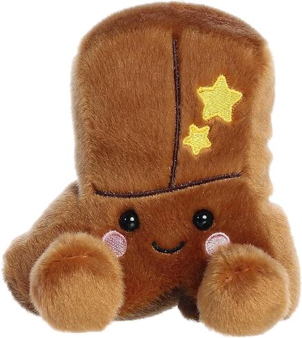 Aurora® Adorable Palm Pals™ Evan Cowboy Boot™ حيوان محشو - قطيفة ممتعة قابلة للتجميع للأطفال والكبار - مثالية لتزيين الغرف وهدايا عيد الميلاد - بني 4.5 بوصة in Kuwait
