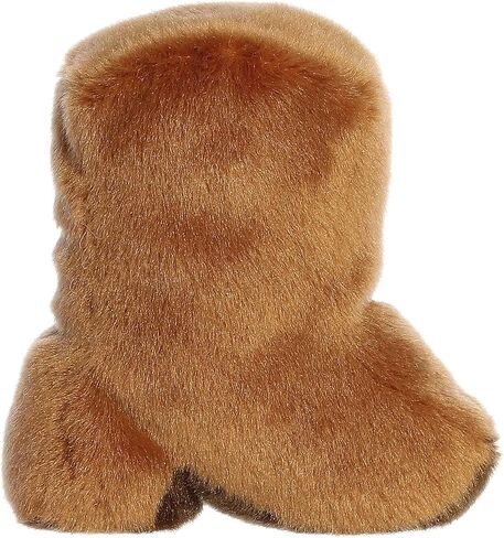Aurora® Adorable Palm Pals™ Evan Cowboy Boot™ حيوان محشو - قطيفة ممتعة قابلة للتجميع للأطفال والكبار - مثالية لتزيين الغرف وهدايا عيد الميلاد - بني 4.5 بوصة in Kuwait