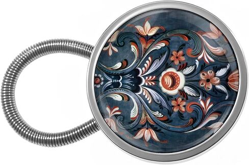 Norwegian Rosemaling Folk Style Button Extenders for Jeans 4 Pack Waistband Expander for Women Men Metal Pants Waist Extenders No Sew Instant Buttons Extender in Saudi Arabia