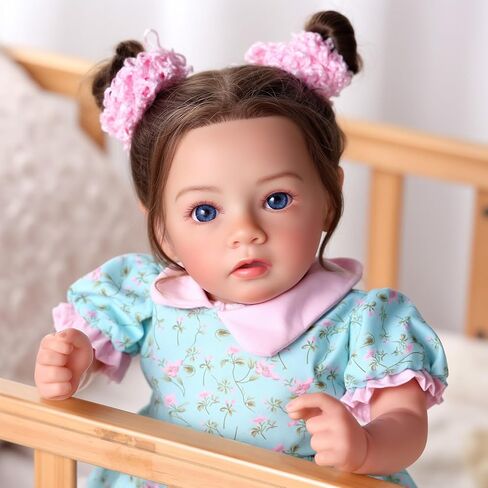 BABESIDE Drink and Wet Reborn Baby Dolls Girl، 20 بوصة واقعية مصنوعة يدويًا من الفينيل الناعم يمكنها الشرب والتبول مع الملحقات، هدية للفتيات من سن 3 سنوات فما فوق للتظاهر واللعب والجمع in Kuwait