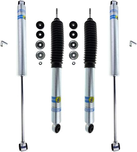 Bilstein 24-066464 & 24-187228 B8 5100 مجموعة من ممتصات الصدمات للتعليق الأمامي والخلفي تناسب 2011-2013 2500 مع رفع أمامي 4-5 بوصة ورفع خلفي 3-5 بوصة - أداء خالٍ من البهتان in Kuwait
