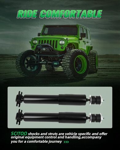 SCITOO - ممتصات الصدمات الأمامية لسيارة Chevy Fits 2003-2014 لـ Chevy Express 1500,2003-2007 لـ Chevy Express 2500,2003-2014 لـ GMC Savana 1500,03-07 لـ GMC Savana 2500 دعامات الصدمات - مجموعة من قطعتين in Kuwait