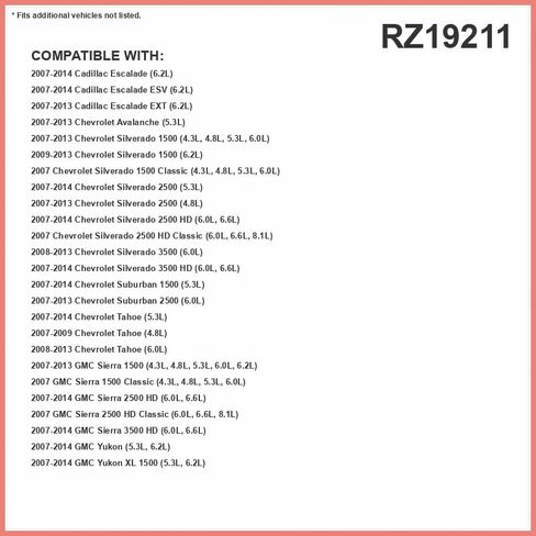 فلتر هواء المقصورة للتحكم في الرائحة من PureFLOW RZ19211 يناسب 2007-2013 شيفروليه سيلفرادو 1500 4.3L، 4.8L، 5.3L، 6.0L، GMC Sierra 1500 4.3L، 4.8L، 5.3L، 6.0L، 6.2L، Avalanche 5.3L in Kuwait