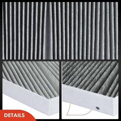 فلتر هواء كابينة A-Premium 2-PC مع الكربون المنشط متوافق مع Mercedes-Benz C300، C400، E300، E400، E450، GLC300، GLC350e، C43 AMG، C63 AMG، G550، CLS450، E63 AMG، استبدال # 2058350147 in Kuwait