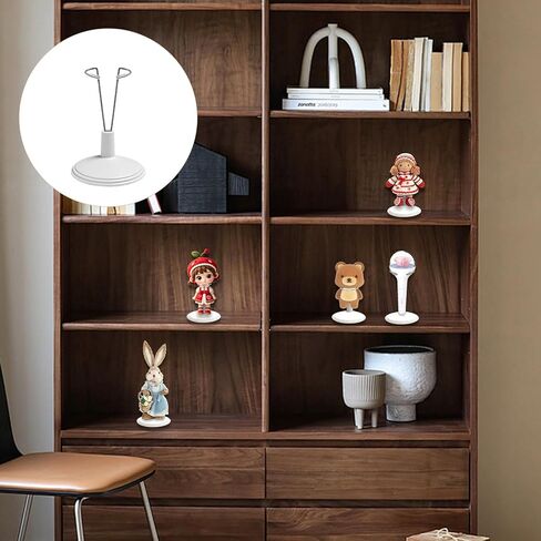 10 Set Adjustable Doll Stand Display Holder for 6.8" Figures,White Plastic Support Holder ( Not Include Dolls) in Saudi Arabia