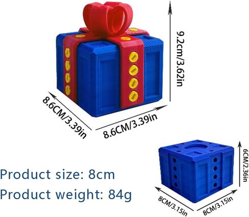 Annoying Gift Box with Screws Funny The Annoying Present Prank Box Thanksgiving Christmas White Elephant Perfect Gag Gift for All Occasions (Red Black) in Saudi Arabia