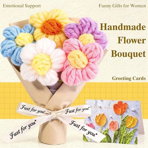 Birthday Gifts for Women, Sunflower Birthday Gifts Women Mom Wife Friends, Care Package with 30 Affirmation Cards Jar Flower, Sympathy Gift Box in Saudi Arabia