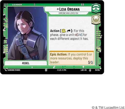 Asmodee Star Wars: Unlimited TCG A Lawless Time Leia Organa Spotlight Deck - Ready-to-Play 50-Card Deck + Booster Pack, Exclusive Collectible Cards, Ages 12+, 2+ Players, 20 Minute Playtime in Kuwait