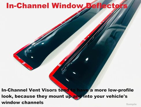 for 12-15 Honda Civic 2 Door Coupe - (in-Channel) Rain Guard Shield Vent Side Window Visors 2012 2013 2014 2015 in Saudi Arabia